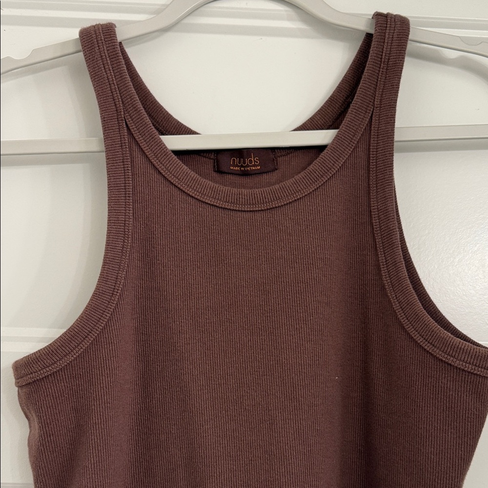 Nuuds Chocolate Brown Tank Top